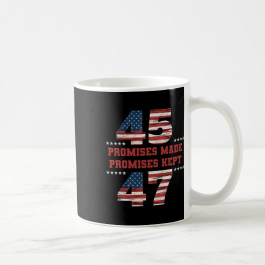 45 47約束トランプ大統領保に約束 コーヒーマグカップ (右)