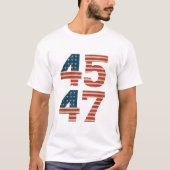 45 47 アメリカ国旗 Tシャツ (正面)