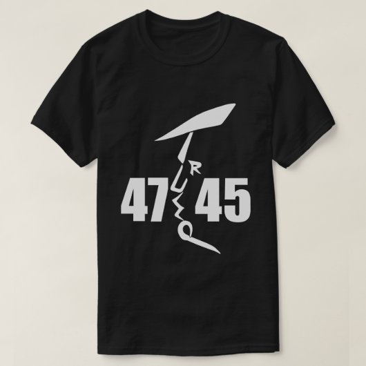 45 47 トランプ Tシャツ (デザイン正面)