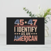 45 47 私はアメリカ人トランプ大統領と同一人物です 招待状 (スタンド正面)