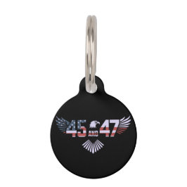 45-47 2024年の大統領トランプスホワイトハウスに復帰 ペット　ネームタグ