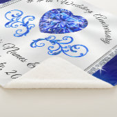 45,65パーソナライズされた周年結婚記念品 シェルパブランケット (3/4)