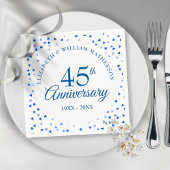 45+65周年記念ラブハートの紙吹雪 スタンダードカクテルナプキン