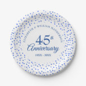 45+65周年記念ラブハートの紙吹雪 ペーパープレート (正面)