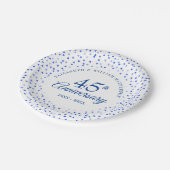 45+65周年記念ラブハートの紙吹雪 ペーパープレート (アングル)