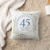 45+65周年記念写真 水彩グリーン クッション (ブランケット)