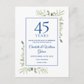 45+65周年記念日・結婚式の延期通知 案内ポストカード (正面)
