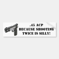 .45 ACP -二度撃つことが間抜けであるので!