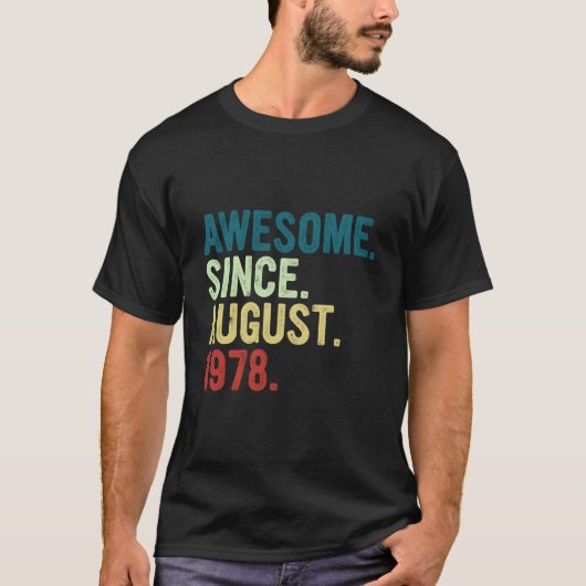 45 Awesome Since August 1978 45Th Tシャツ (正面)