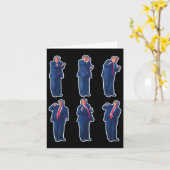 45 Dance Donald Trump 47th President Trump 1 カード (黄色い花)