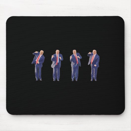 45 Dance President Donald J Trump 2024 Never Surre マウスパッド (正面)