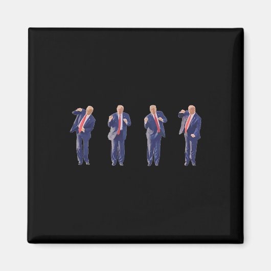 45 Dance President Donald J Trump 2024 Never Surre マグネット (正面)