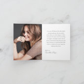 45 & Fabulous Orchid Photo Birthday Greeting Card カード (内部)