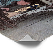 45. Ishiyakushi-juku, Hiroshige, Ukiyo-e ポスター (角)