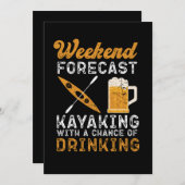 45.Kayaking Weekend Forecast Kayaking With A Chanc セーブザデート (正面/裏面)