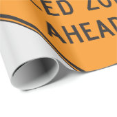 45 MPHスピードゾーン前方のカスタム交通標識 ラッピングペーパー (ロールコーナー)