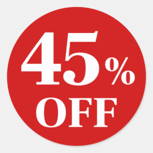 45%OFF 赤背景 クラシック ラウンドステッカー ラウンドシール