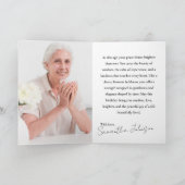 45 Pink Cherry Blossom Floral Milestone Birthday カード (内部)