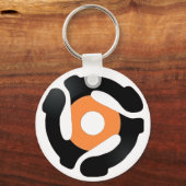 45 Record Adapter Keychain - Vinyl キーホルダー (正面)