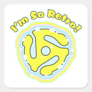 45 RPMアダプタとレトロ スクエアシール