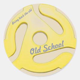 45 rpmアダプタステッカー ラウンドシール