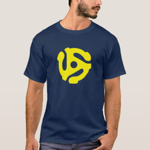45 RPMアダプタDJシャツ ヴィンテージスパイダーレコードSH Tシャツ