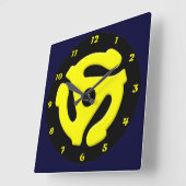 45 rpmクロック スクエア壁時計 (傾斜)