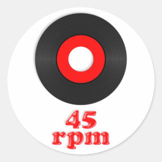45 rpmステッカー ラウンドシール