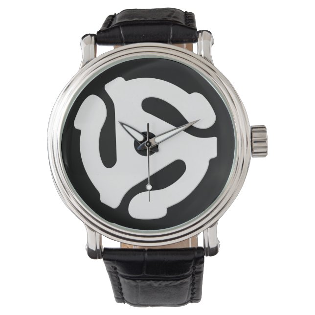 45 rpmレコードアダプタの腕時計 腕時計 (正面)