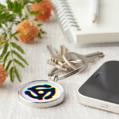 45 rpmレコードアダプタキーチェーン キーホルダー (側面)