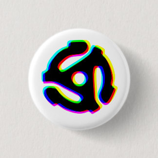 45 RPMレコードアダプタボタン 缶バッジ