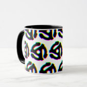 45 RPMレコードアダプタマグ マグカップ (正面左)