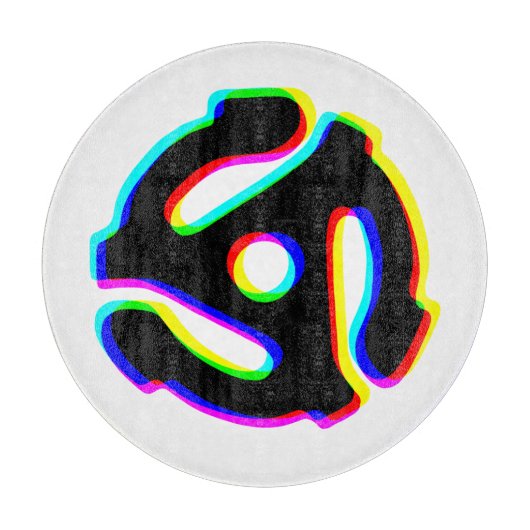 45 RPMレコードアダプタ切断ボード カッティングボード (正面)