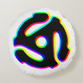 45 RPMレコードアダプタ（グリッチ効果あり） ラウンドクッション