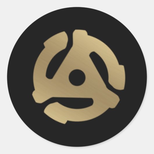 45 RPMレコードアダプタ ラウンドシール (正面)