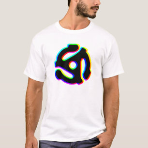 45 RPMレコードアダプタTシャツ Tシャツ