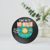 45 RPMレコード私の家のパーティの招待状に来る 招待状 (スタンド正面)