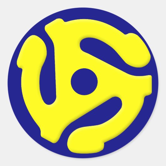 45 RPM黄色 ラウンドシール (正面)