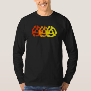 45 RPM レコード アダプター ターンテーブル レトロ ビニール DJ ギ Tシャツ