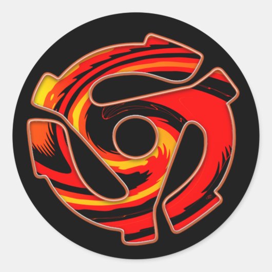 45 RPM Spider ラウンドシール (正面)