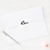 45 Rpm Vinyl ラウンドシール (封筒)