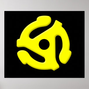 45 rpm Vinyl Record Adapter ポスター