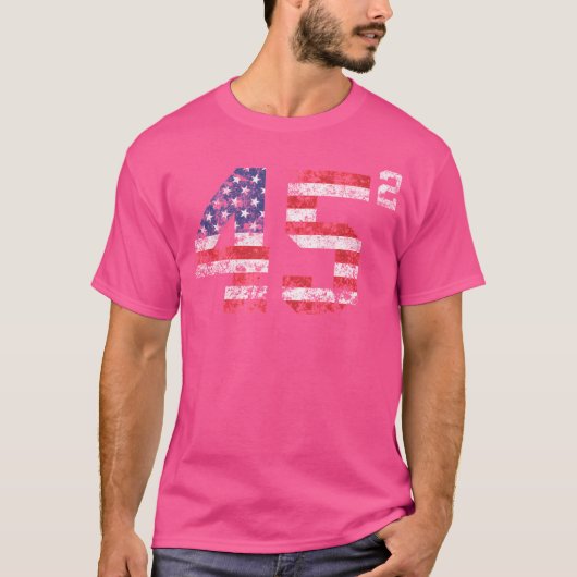 45 Squaredトランプ2020秒UsaヴィンテージT Sh Tシャツ (正面)