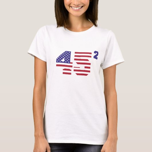 45 Squared Trump 2020次2期目 Tシャツ (正面)