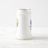 45 TFSカスタムなビールステインw/callの印 ビールジョッキ (中央)