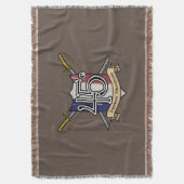 45e皇后ドラゴンズ投げ スローブランケット (正面縦)
