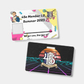 45e 非公式 公式メンバー バッジ サマー 23 (正面＆裏面)