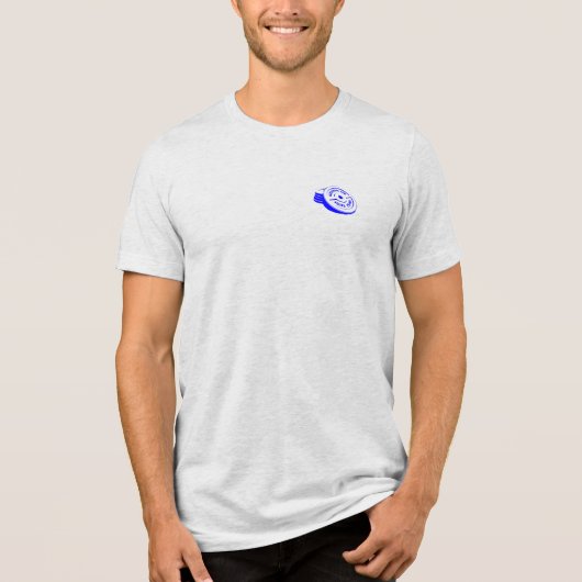 45lbs Plate Gym Warrior - Realistic Weight Plate トライブレンドＴシャツ (正面)