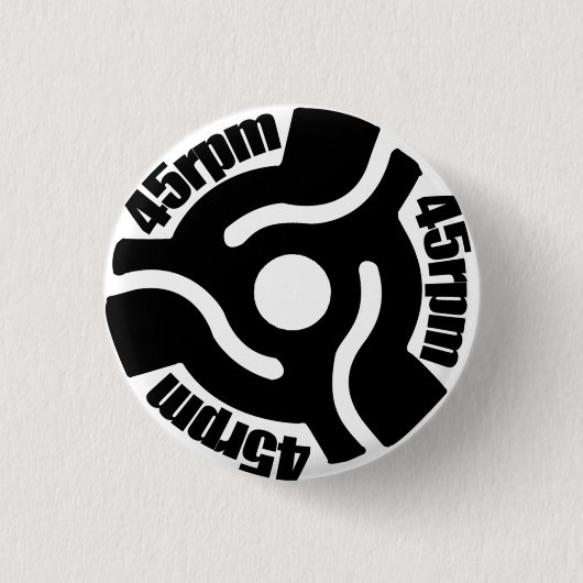 45rpm Pin 缶バッジ (正面)
