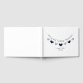 45thサファイヤ結婚ーの記念日のデザイン ゲストブック (全面)